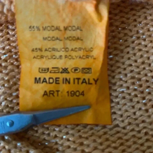 Gigi Moda Kyle Zip Front Cardigan in Shimmer Peach Color OS - Picture 14 of 14